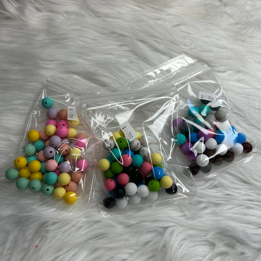 Silicone beads 12 mm