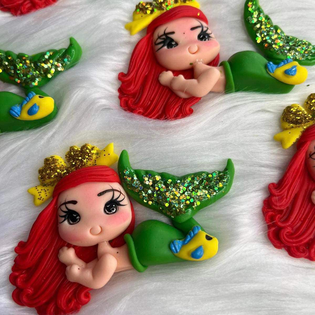 Little Mermaid Clay Doll