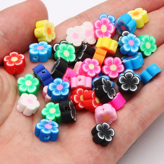 Fimo beads de flores