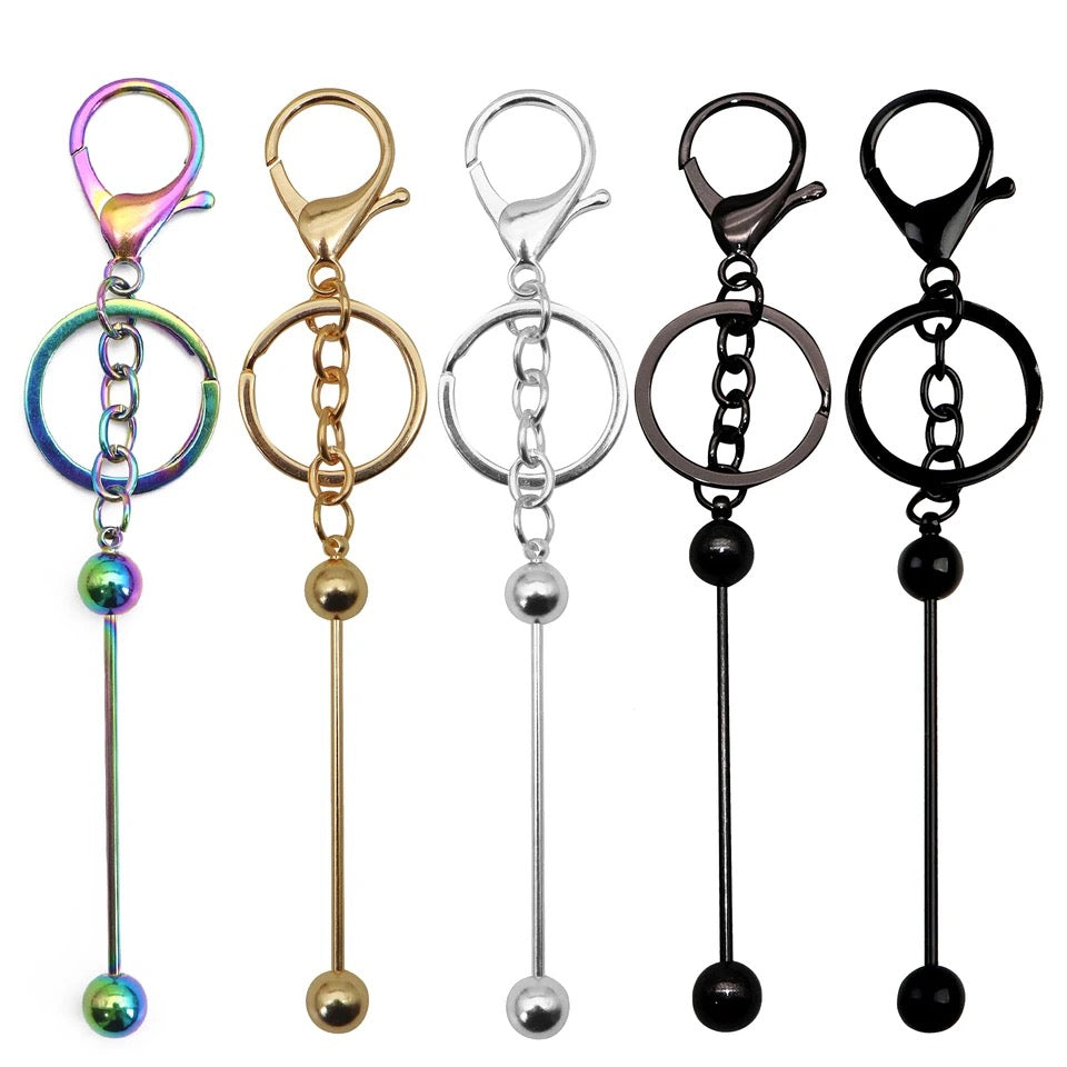 Beadable keychain